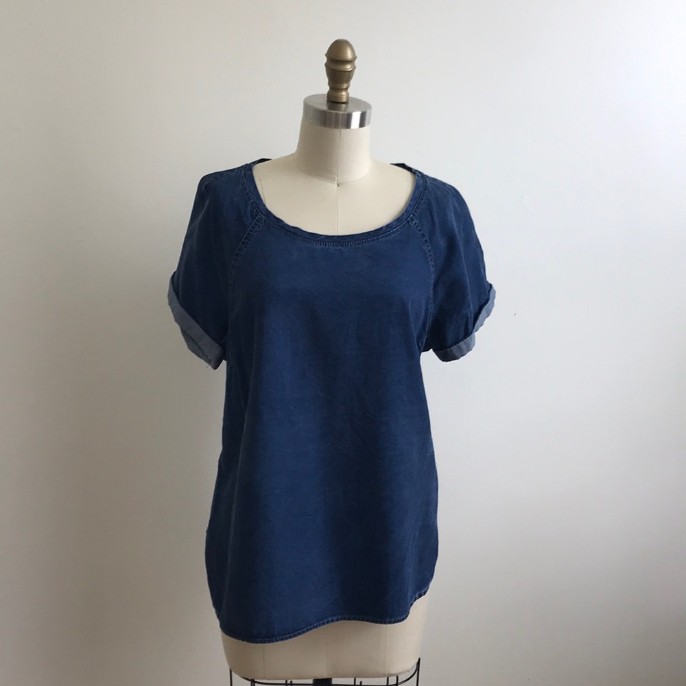 Anthropologie Cloth & Stone Denim Top